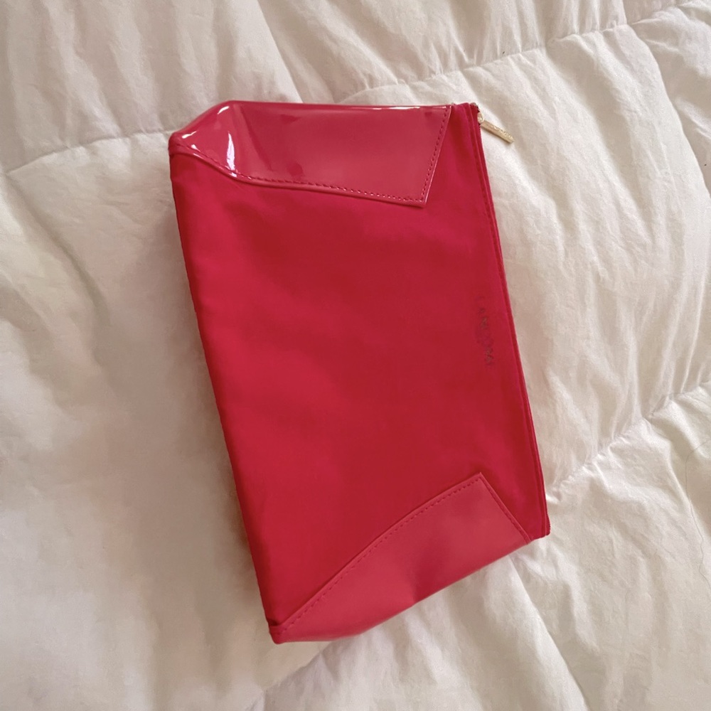 NWOT Lancôme makeup bag in HOT PINK